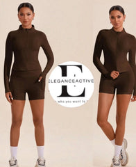 Eleganceactive Zip Up Jacket & Short
